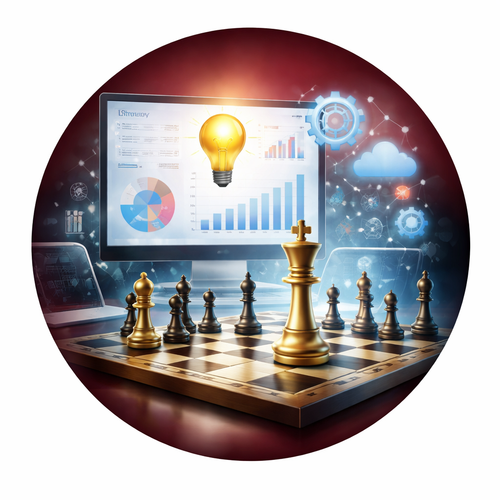 Illustration for strategy and IT consulting